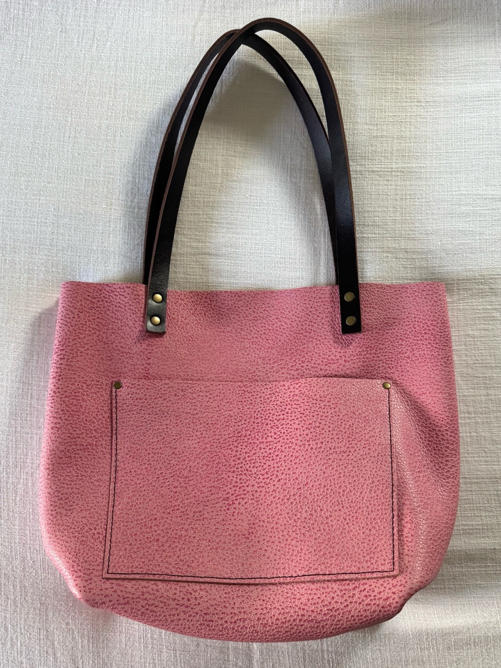 Portland Leather Pink Leather Tote